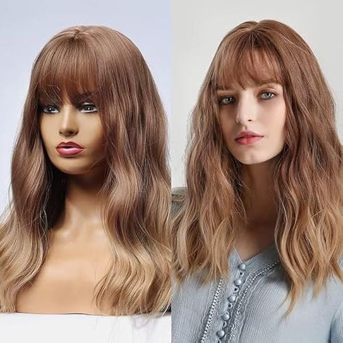 DILLARDS Ombre Blonde Brown Long Wavy Wigs For Women - Image 1